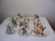 Franklin Mint Arctic Snow Babies a Selection of Animals on Austrian Glass