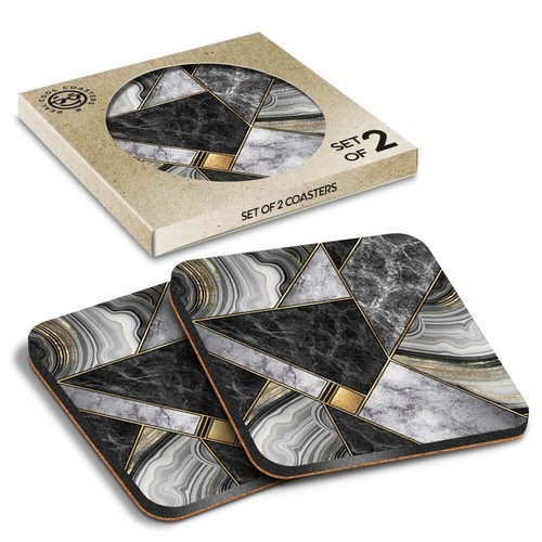 Boxed square coasters - 2, x