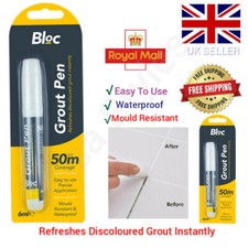 2 x TILE GROUT WHITENING PEN ANTI MOULD REPAIR RESTORES WHITE KITCHEN BATHROOM