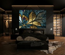 Leaf Gold Abstract Canvas