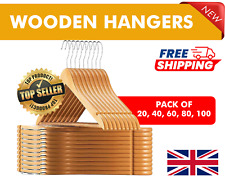 20 X WOODEN COAT HANGERS SUIT
