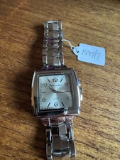 Mens LUIS CARDINI Square SS Watch & Band W1597/7