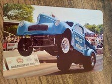 41 Willys Shake n Bake Gasser Hot Rod Pickup Truck 8x12 Metal Wall Sign