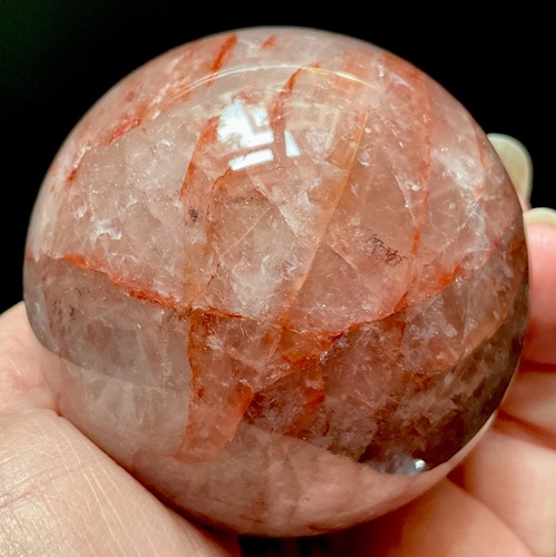 Crystal large fire - quartz, on