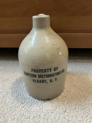 Antique stonewear whiskey jug - antique,