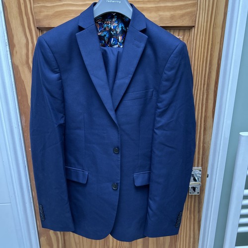 Mens piece suit navy jacket - 3,