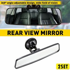 2X Upgrade Car Suction Rear Universal View Mirror Driver Interior Adjustable UK