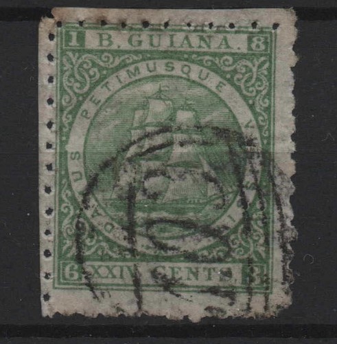 British guiana used 24 - qv,