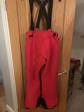 Men’s Protest Ski Trousers Size Small Red And Black