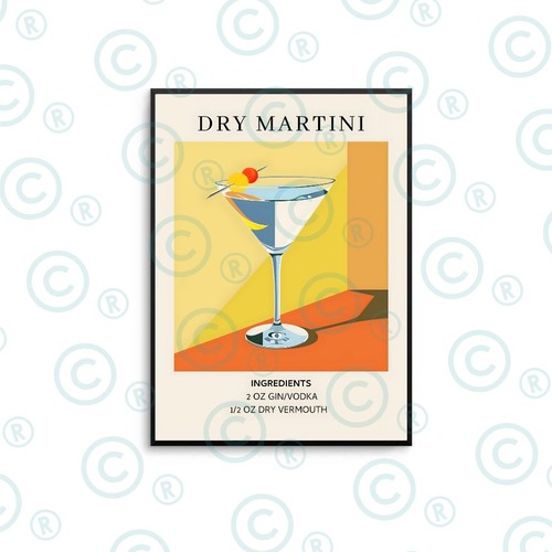 Dry martini cocktail - martini,