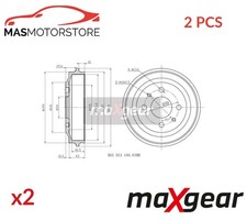 BRAKE DRUM PAIR SET REAR