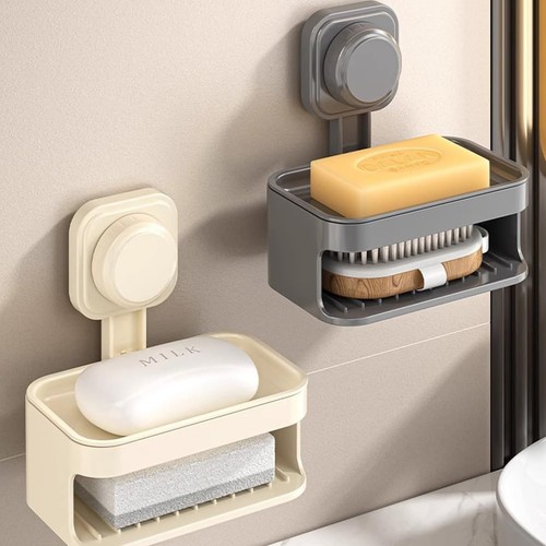 Double layer soap dish wall - soap,