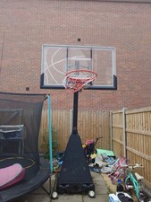 Bee-Ball Optimum Official Full Size Basketball Stand Hoop adjusts 2.3m to 3.05m