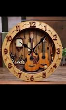 Round Wooden Guitar Silent