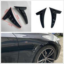 1 Pair Glossy Black Car Side
