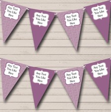 Party Banner Bunting Purple