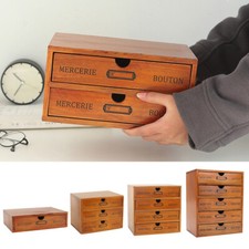 Retro Wooden Desktop Storage -