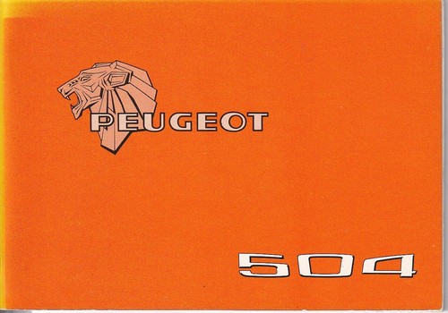 Peugeot 504 manual - , 1977