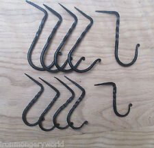 PACK OF 5 traditional old english twisted nail in hammer in hooks beam wood 