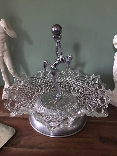 Art deco chrome lady - art,