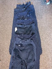 Job lot of 9 Men's Royal Navy Working Dress Trousers