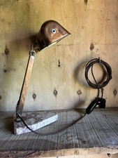 Unusual 1930’s/40’s/50’s Desk/table Lamp Art Deco with marble base, Adjustable