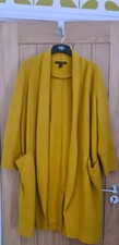 Ladies Zara TRF  Outerwear Yellow  Coat size Large