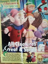 Alan Dart Christmas toy patterns - robins, pixies, mice and polar bear (ex mag)