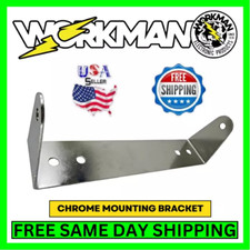 Workman C529C Chrome CB Radio Bracket for Cobra 29LTD & Uniden PC78, 7-1/2" Wide