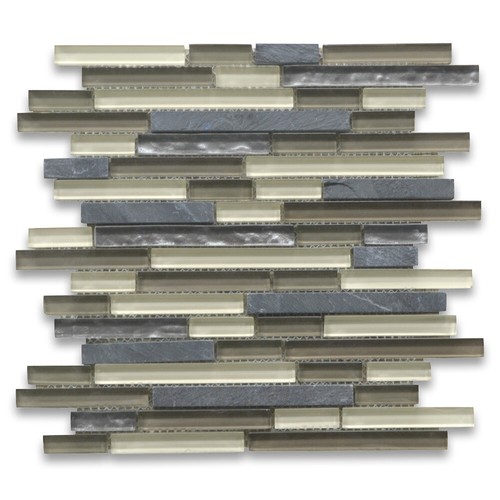 A77004 glass mosaic - glass, tan