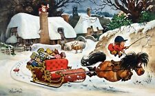 Charity Thelwell Christmas Card ~ Hijacked ~ Funny Horses ~Single Card #E