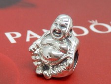 Pandora Happy Smiling Buddha Bead Charm Meditation Sterling Silver #790478