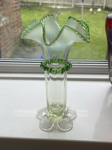 Bohemian glass vase - ,