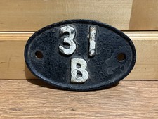 Cast iron railway locomotive shed code 31B March