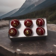 Match Quality 6 x Junior Red Cricket Balls Grade A Cricket Ball TEST