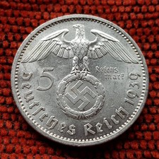 Nazi 5 Reichsmark 1934-1939