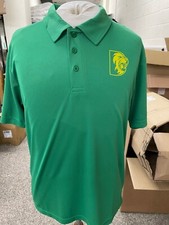 Durham Cricket Unisex Polyester Green Polo Shirt- Free P&P