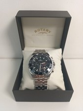 Gent's Rotary AQUASPEED Chronograph Quartz Battery Watch With Date