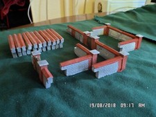 OO Gauge Red Brick garden