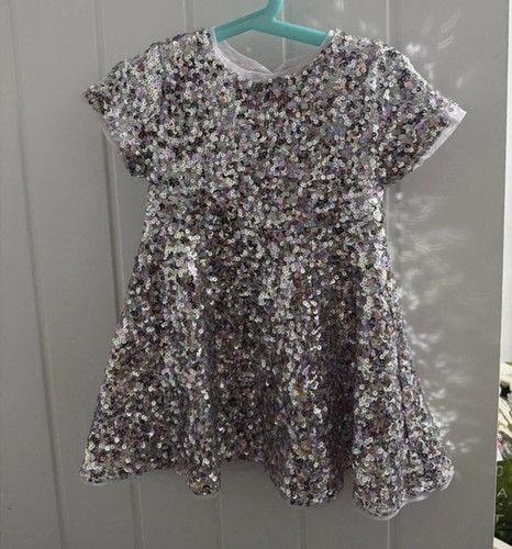 Girls silver purple sequin fit - girls,