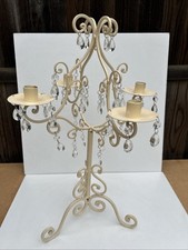 Cream Metal Shabby Chic Candle