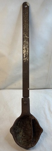 Lead melting vintage ladle - lead,