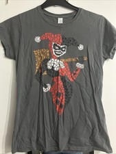 HARLEY QUINN -  T-Shirt Grey Size Large