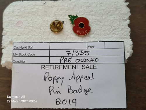 Poppy remembrance enamel - remembrance,
