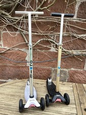 2 x Maxi Micro Scooters Black