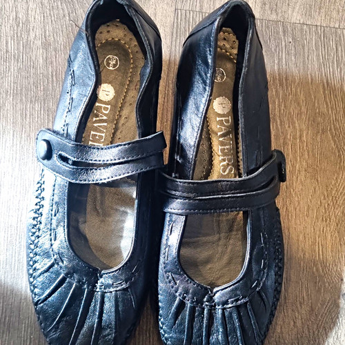Pavers women black leather - women’s,
