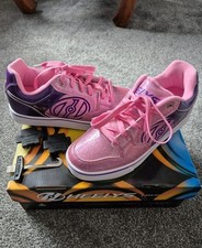 Brand New Heelys Pink/Purple Sparkly Shoes Trainers Girls size UK