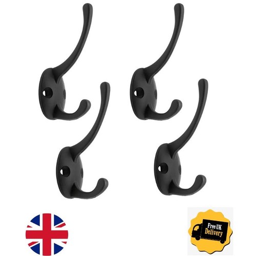 Double hat coat hooks - 4x,