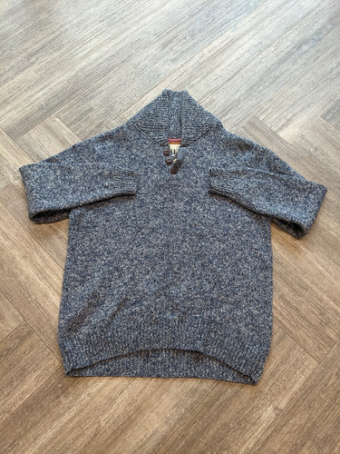 Mantaray shawl collar knitted - shawl,