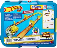 Hot Wheels Lightning-Themed Track Builder Set HMC03 – 12 Track Parts & 1 Car
